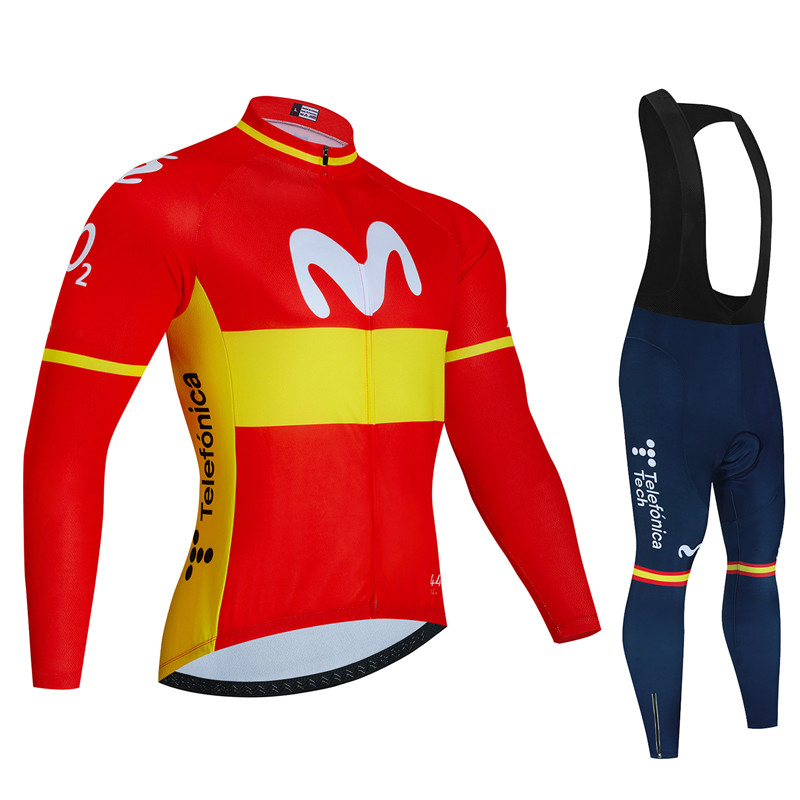 Cycling Gear Brands - 스페인 Movistar 가을 긴 소매 사이클링