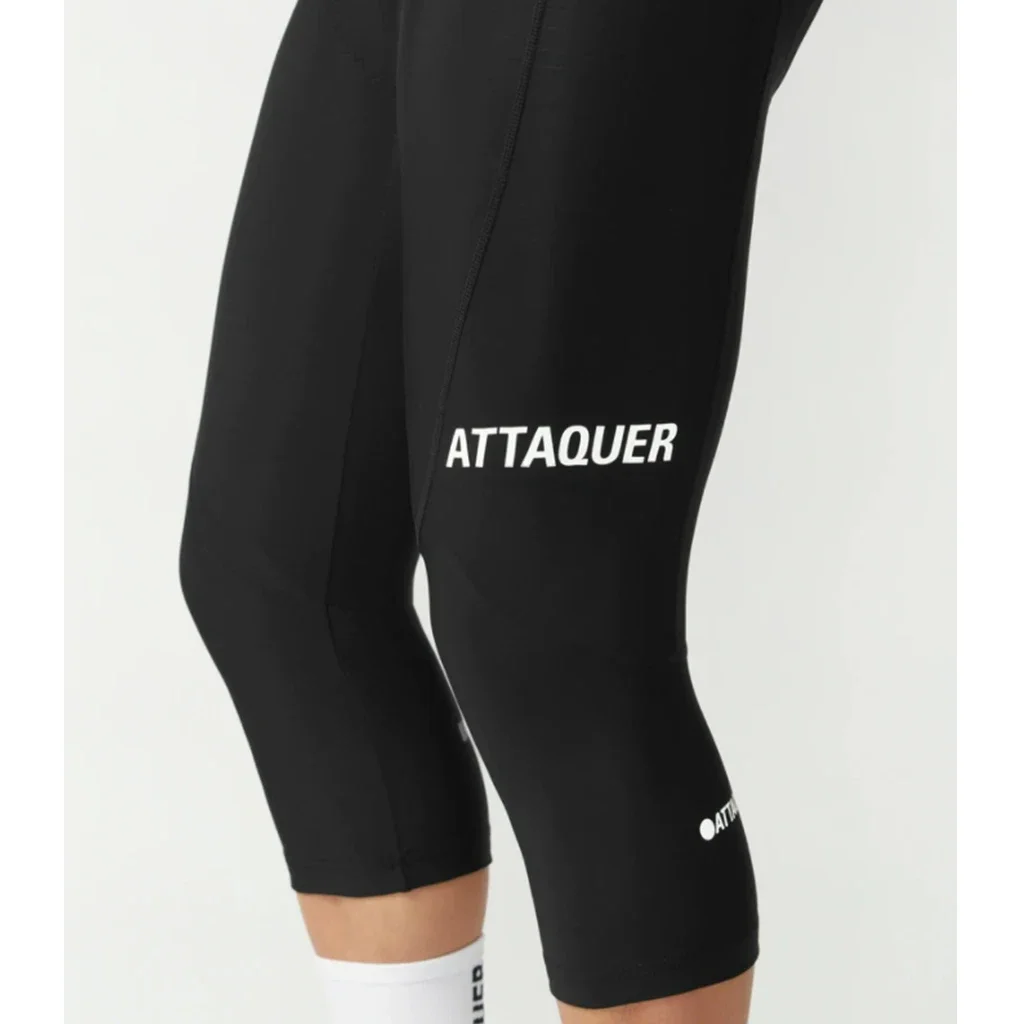 Cycling Gear Jersey - 올데이 3/4 빕 블랙/화이트 로고 사이클링