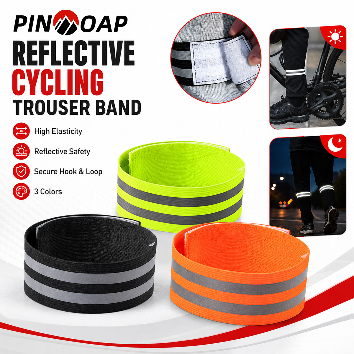 Cycling Gear Brands - PINMOAP 1/2개 자전거 바지 다리 스트랩